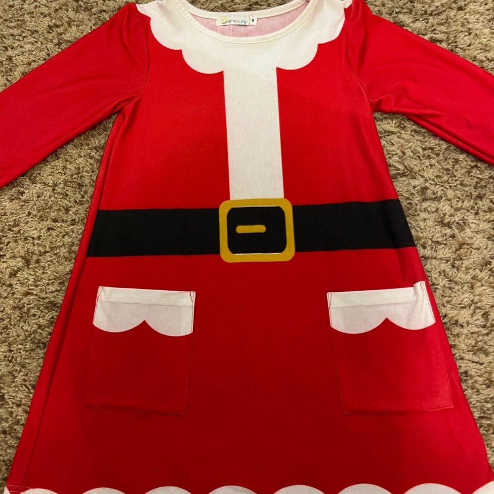 Sunshine Swing Santa dress!!! Size 8.